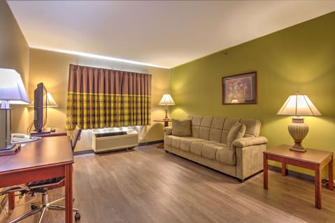 Blackout drapes, iron/ironing board, free cribs/infant beds