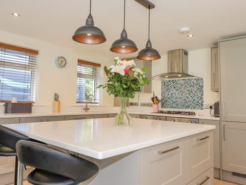 Fridge, dishwasher, electric kettle, toaster