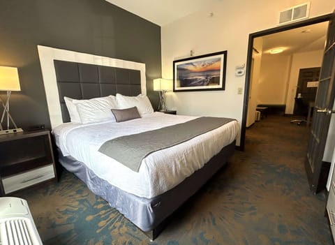 Hypo-allergenic bedding, desk, laptop workspace, free WiFi