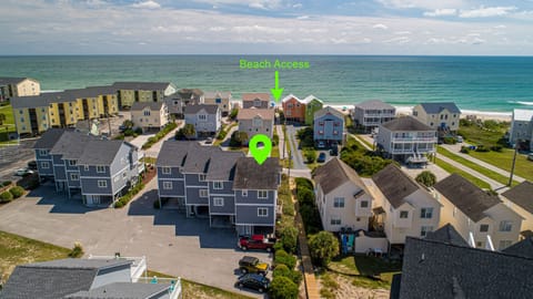 Drone Photo:  Beach Access from Our House