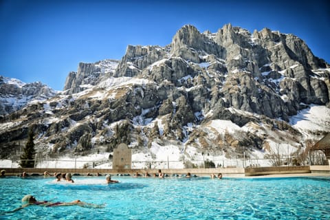 2 indoor pools, 2 outdoor pools, open 9:00 AM to 8:00 PM, sun loungers