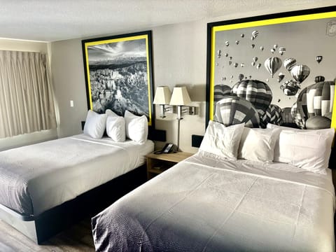 Room, 2 Queen Beds, Non Smoking | Desk, laptop workspace, blackout drapes, WiFi