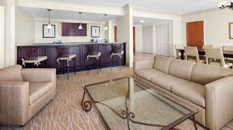Presidential Suite, 1 King Bed, Non Smoking | Living area | 55-inch LED TV with satellite channels, TV, Netflix