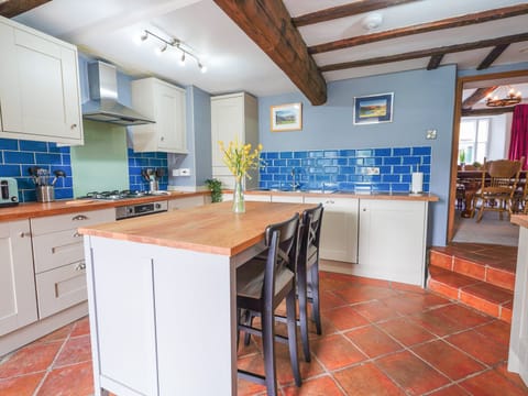 Fridge, dishwasher, electric kettle, toaster