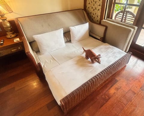 Premium bedding, down comforters, Select Comfort beds, in-room safe