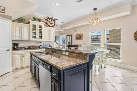 The kitchen has been recently upgraded with a brand new 2025 refrigerator, dishwasher, and oven, along with everything needed for easy family meals during your stay.