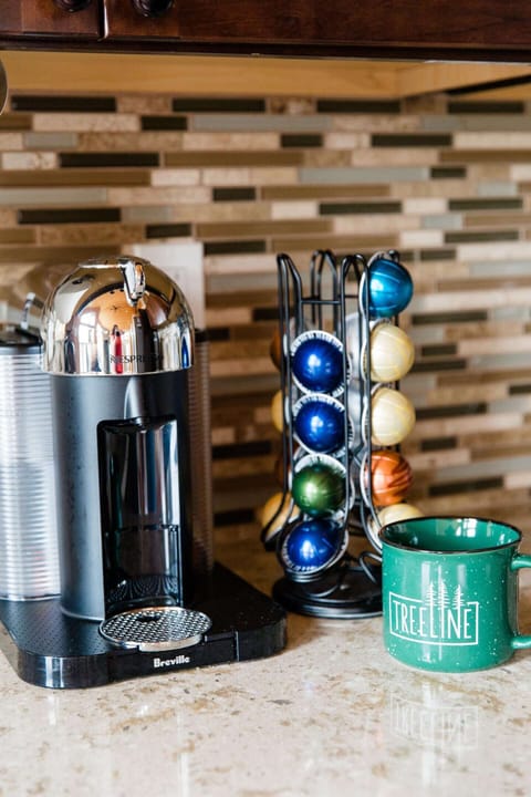We take coffee seriously! Guests can use the Nespresso and provided pods, or bring their own beans/ grounds for the French press or drip coffee maker.