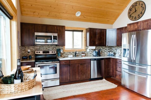 Functional kitchen with beautiful appliances make cooking in easy!