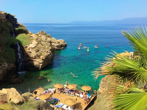 Private beach, free beach cabanas, sun loungers, beach umbrellas