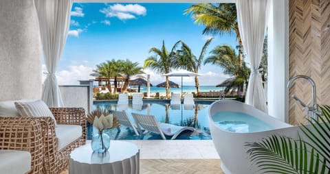 Room, Patio, Beachfront (Swim-up Butler Tranquility SoakingTub) | View from room