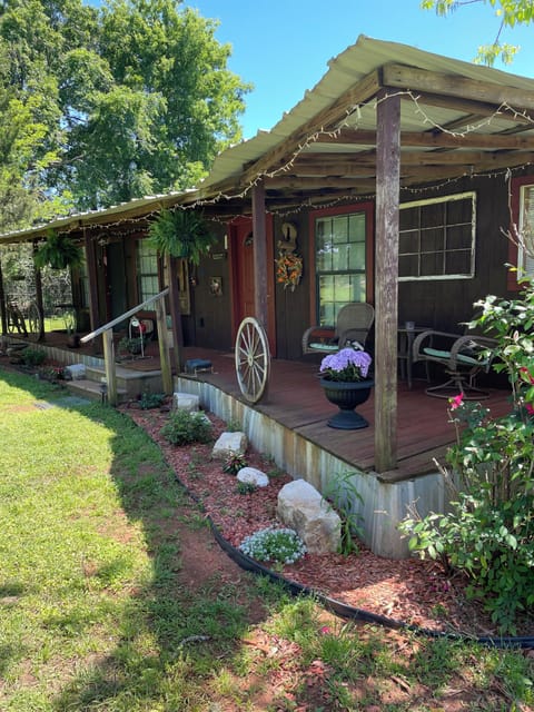 front door of bunkhouse
