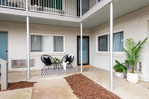 1st floor corner unit with storm door. 