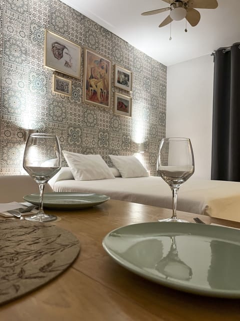 Studio | Minibar, desk, laptop workspace, blackout drapes