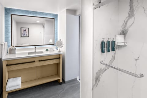 Junior Suite, Accessible, Non Smoking | Bathroom shower