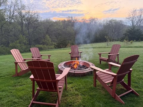 End your evening around the fire pit with your favorite people and the cozy charm of Galena.