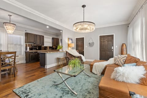 Comfortable living room blending modern elegance for the perfect space to relax and unwind.  