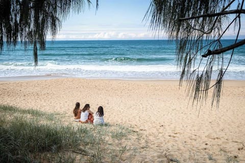 The house is only a minute from pristine Dicky Beach.