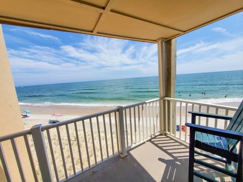 Balcony views of the beach