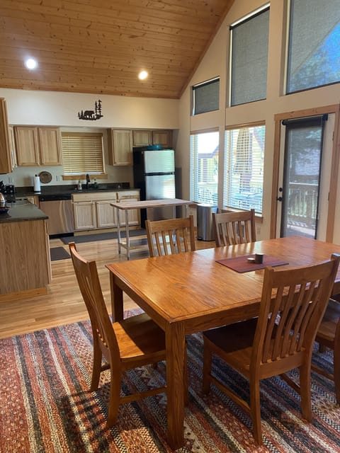 Main floor with kitchen and dining