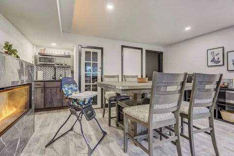 We happily provide a high chair and pack n play in the unit and available at all times for our guests!