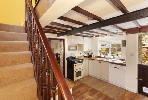 Fridge, dishwasher, electric kettle, toaster