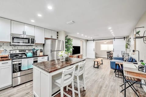 Kitchen and living room