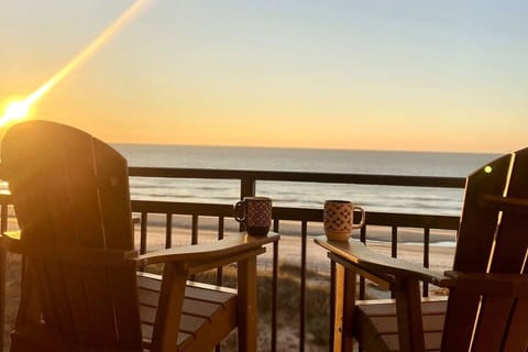 Enjoy a cup of coffee and watch the sunrise from your private balcony
