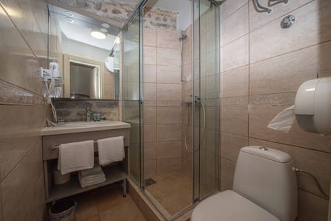 Double Room | Bathroom | Shower, free toiletries, hair dryer, towels