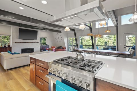Gourmet Kitchen with extra large island gives everyone space to help cook