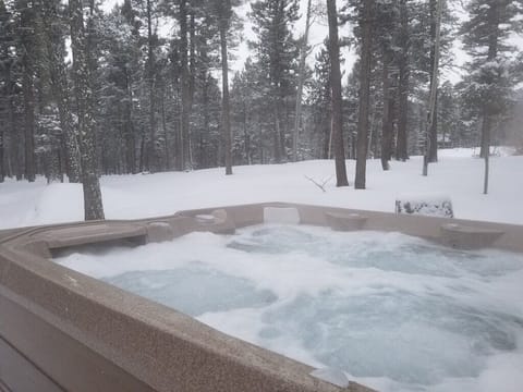 Soak your muscles in the hot tub after a day of skiing or hiking