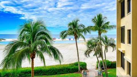 Our beach entrance from the building