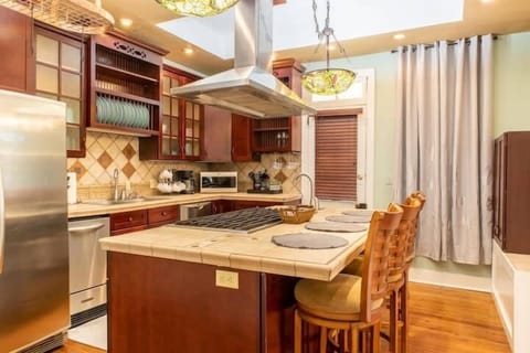 Chef's kitchen fully equipped with everything needed to cook for the entire family.