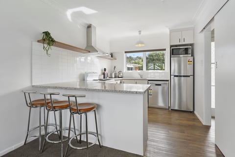 Apartment | Private kitchen | Fridge, microwave, oven, stovetop
