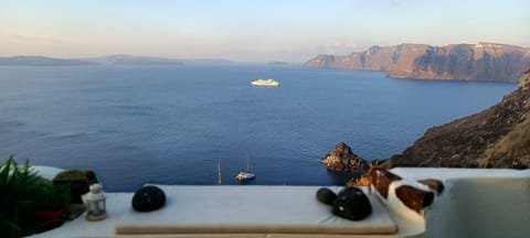 Terrace Caldera View Oia