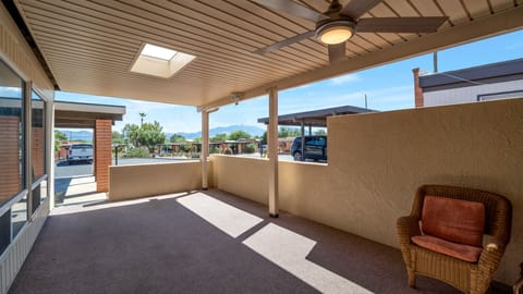 Enjoy the desert sky and the gorgeous view of the mountains