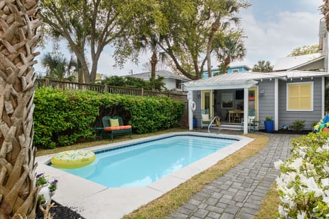 Ms Opal's!  Heated salt water pool,  This home welcomes you in the home, the pool, and the pool house!