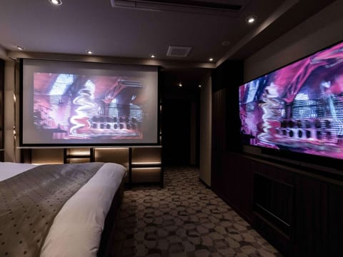 ・[King double room with karaoke] LIVE DAM AI installed. Dual large screens are impressive