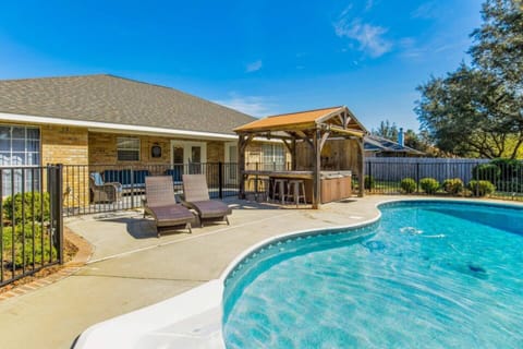 Private heated pool