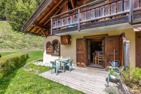 Private sunny garden and terrace