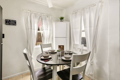 If the beach is calling....why are you still in the dining room???  LOL!