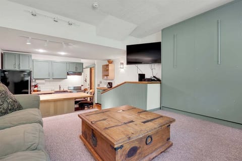 Living area with queen murphy bed