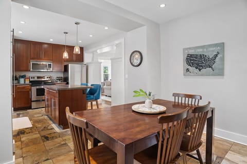 Cozy up and relax in this spacious kitchen with seating for 8.