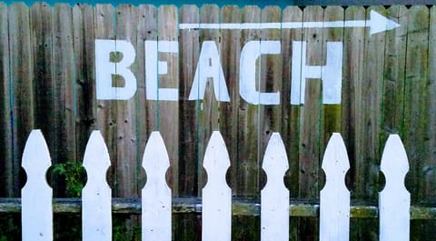 Beach less than a mile away!