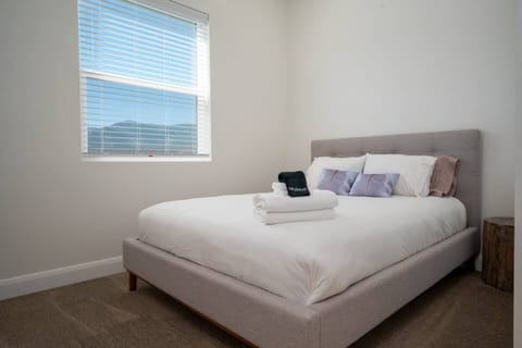 There is plenty of natural light and storage in the first bedroom.