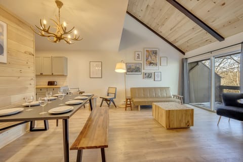 Living room with dining area