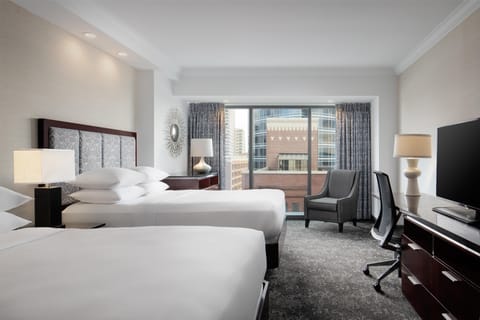 Room, 2 Queen Beds, Non Smoking | Premium bedding, pillowtop beds, in-room safe, desk