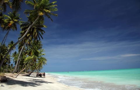Beach nearby, white sand, 15 beach bars