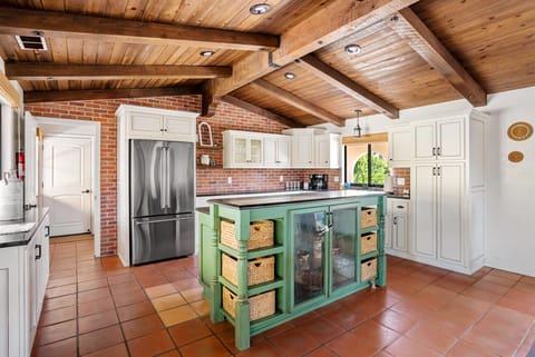 Center Island makes serving a meal easy