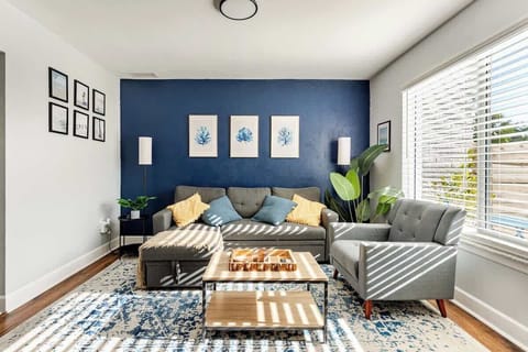 [Living area] Sofa bed & 55" smart TV