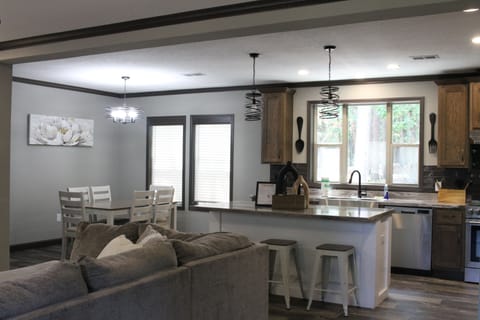 Kitchen and Dining from Entryway
